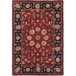 Safavieh Heritage 9' X 12' Hand Tufted Wool Pile Rug in Red and Navy found on Bargain Bro from Homesquare for USD $431.67