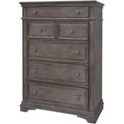 Highland Park Driftwood Gray Wood 5-drawer Chest found on Bargain Bro Philippines from Cymax for $776.99