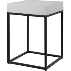 Bowery Hill Contemporary Marble Accent Table in Aged Black found on Bargain Bro from Homesquare for USD $159.59