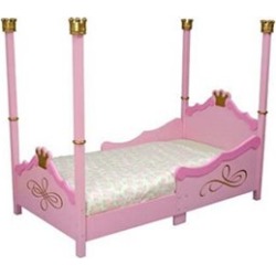 KidKraft Princess Girls Toddler Bed in Pink