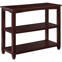 Lane 3-Shelf Console Table in Espresso Wood found on Bargain Bro from Cymax for USD $143.63