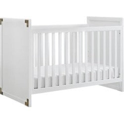 Baby Relax Miles 2 in 1 Convertible Crib in Classic White