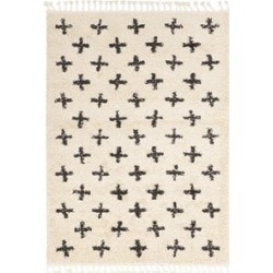 Berber Shag BBE-2310 9' x 12' Rectangle Area Rug in Charcoal and Beige found on Bargain Bro from Homesquare for USD $764.55