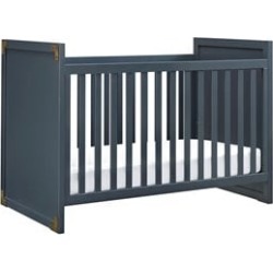 Baby Relax Miles 2 in 1 Convertible Crib in Graphite Blue