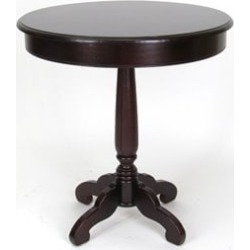 Wayborn Pedestal Table in Brown found on Bargain Bro from Cymax for USD $292.59