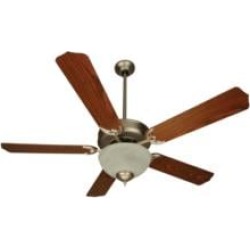 Craftmade K10623 Pro Builder 201 5 Blades 52" Indoor Ceiling Fan with Fluorescent Light Kit in Dark Oak