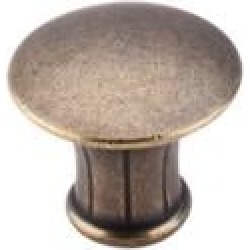 Top Knobs M912 Edwardian 1 1/4" Zinc Alloy Mushroom Shaped Lund Cabinet Knob in German Bronze