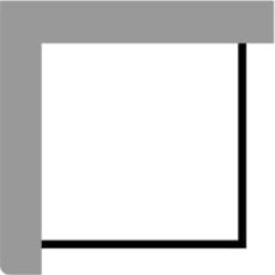 Duravit BM8751 Blue Moon 55" Corner Right/Left Furniture Panel for Bathtub