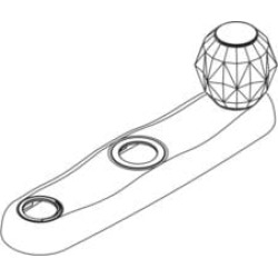 Moen 100615 Escutcheon Kit for Single Handle High Arc Kitchen Faucet in Chrome