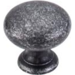 Top Knobs M283 Somerset II 1 1/4" Brass Mushroom Shaped Cabinet Knob in Black Iron
