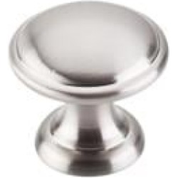 Top Knobs M1581 Dakota 1 1/4" Zinc Alloy Mushroom Shaped Rounded Cabinet Knob in Brushed Satin Nickel