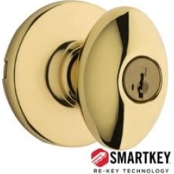 Kwikset 400AO Aliso 2 5/8" Transitional Keyed Entry Door Knob Set with SmartKey