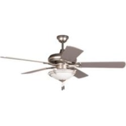 Craftmade K11213 Civic 5 Blades 52" Indoor Ceiling Fan with CFL Light Kit in Brushed Nickel