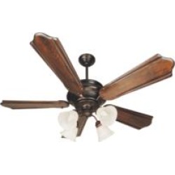 Craftmade K10773 Townsend 5 Blades 56" Indoor Ceiling Fan with Incandescent Light Kit in Classic Ebony