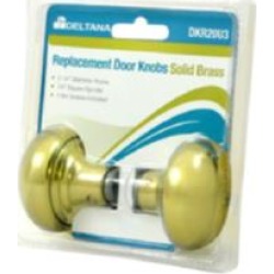 Deltana DKR20U3 Traditional 2 1/4" Round Shaped Single Dummy Door Knob in Satin Stainless Steel