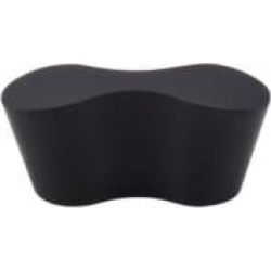 Top Knobs M1126 Nouveau II 2 1/8" Zinc Alloy Designer Shaped Infinity Cabinet Knob in Flat Black