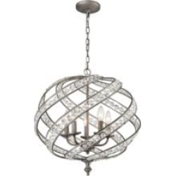 Elk Lighting 16253-5 Renaissance 5 Light 21" Incandescent Chandelier Light in Weathered Zinc