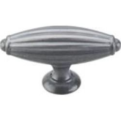 Top Knobs M157 Tuscany 2 7/8" Zinc Alloy T-Shaped Large Cabinet Knob in Pewter Light