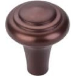Top Knobs M1483 Aspen 1" Cast Bronze Mushroom Shaped Peak Cabinet Knob in Mahogany Bronze