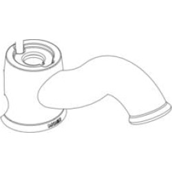 Moen 115044P Castleby Spout Kit for Two Handle Lavatory Faucet in Polished Brass
