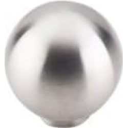 Top Knobs SS18 Stainless 1" Steel Round Shaped Ball Cabinet Knob in Brushed Stainless Steel