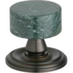 Phylrich K55 Carrara/Valencia 1 3/8" Green Marble Round Shaped Cabinet Knob