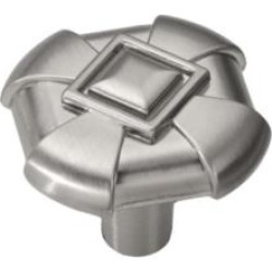 Hickory Hardware P3455-SS Chelsea 1 1/8" Square Cabinet Knob in Stainless Steel