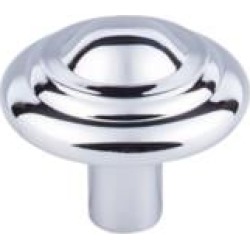 Top Knobs M2036 Aspen II 1 3/4" Cast Bronze Mushroom Shaped Button Cabinet Knob in Polished Chrome