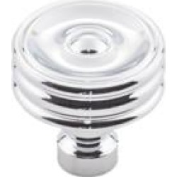 Top Knobs TK881 Devon 1 1/4" Zinc Alloy Designer Shaped Brixton Ridged Cabinet Knob