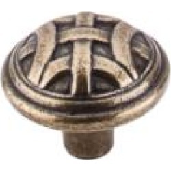 Top Knobs M160 Tuscany 1 1/4" Zinc Mushroom Shaped Celtic Large Cabinet Knob in German Bronze