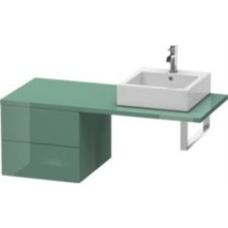 Duravit DL6846 Delos 19 5/8" Wall Mount Double Bathroom Low Cabinet for Console with Two Drawer