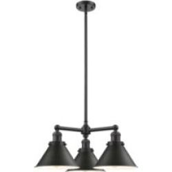Innovations Lighting 207-OB-M11 Briarcliff 24" Three Light Single Tier Chandelier in Oiled Rubbed Bronze with LED or Incandescen