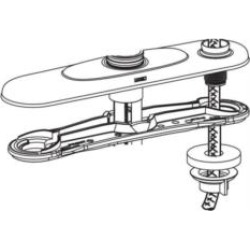 Moen 115049SL Castleby Escutcheon Kit for Single Handle Lever Kitchen Faucet in Stainless Steel