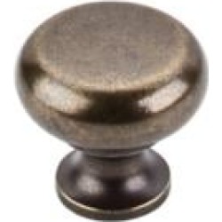 Top Knobs M276 Somerset II 1 1/4" Brass Mushroom Shaped Flat Faced Cabinet Knob in German Bronze
