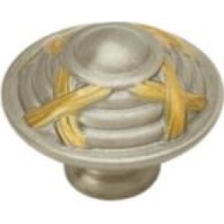 Phylrich 1029337SF Ribbon & Reed 1 1/4" Mushroom Shaped Cabinet Knob with Special Finish