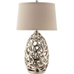 Stein World 99664 Ripley 1 Light 16" 150W Freestanding Table Lamp in Cream