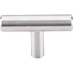 Top Knobs SS1 Stainless 2" Steel T-Handle Shaped Cabinet Knob in Brushed Stainless Steel