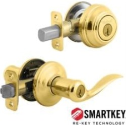 Kwikset CP991TNL Tustin Clear Pack Single Cylinder Door Entry Set with SmartKey
