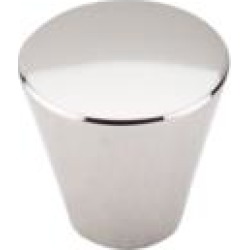 Top Knobs M1322 Asbury 1 1/8" Brass Cone Shaped Cabinet Knob in Polished Nickel