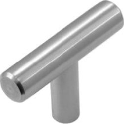 Belwith Keeler B055191-SS Contemporary 2" Steel Bar Shaped Cabinet Knob in Stainless Steel