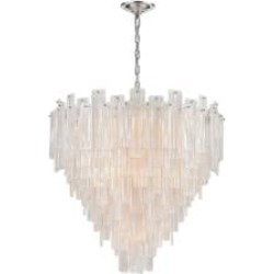 ELK Home D4298 Diplomat 21 Light 31 1/2" Incandescent Clear Glass Chandelier in Chrome