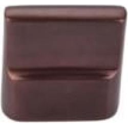 Top Knobs M1503 Aspen 1 3/8" Cast Bronze Designer Shaped Flat Sided Cabinet Knob in Mahogany Bronze
