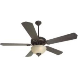 Craftmade K10648 Pro Builder 208 5 Blades 52" Indoor Ceiling Fan with Fluorescent Light Kit in Oiled Bronze