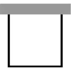 Duravit BM8752 Blue Moon 54 7/8" Back-to-Wall Furniture Panel for Bathtub
