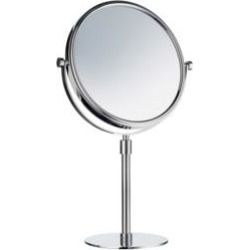 Smedbo FK435 Outline 7 7/8" Free Standing Two-Sided Shaving Make-Up Mirror in Polished Chrome