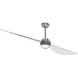 Craftmade WSP70BNK2 Wisp 2 Blades 70" Indoor Ceiling Fan with in LED Light Brushed Polished Nickel