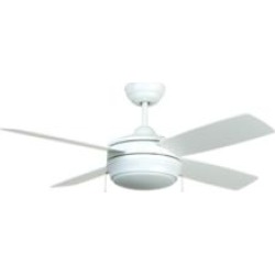 Craftmade LAV44MWW4LK Laval 4 Blades 44" Indoor Ceiling Fan with Remote Control in Matte White