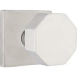 Emtek S0003SS 2 1/2" Door Knob Set with Square Rosette in Stainless Steel