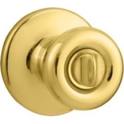 Kwikset 979T-3S Tylo 2 5/8" Double Cylinder Interior Pack Knob Entry Set for Montara Handleset with SmartKey in Polished Brass