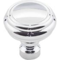 Top Knobs TK880 Devon 1 1/4" Zinc Alloy Mushroom Shaped Brixton Rimmed Cabinet Knob